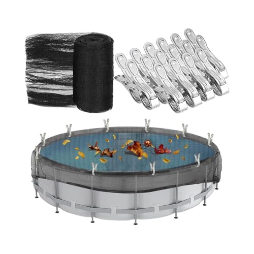 Qsvbeeqj Pools Maschenabdeckungen Mit 12 Rostfesten Metallklemmen Um Die Ansammlung Von Abfällen Zu Verhindern. von Qsvbeeqj