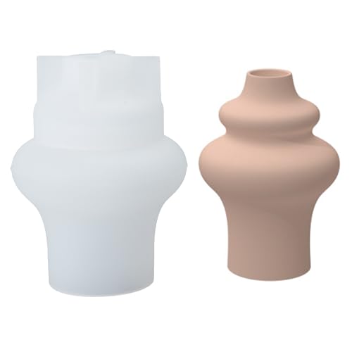 Praktische Runde Blumentöpfe Robuste Silikonformzement Gips Handwerksvorräte Für Garten Und Innendekoration Silikonblüte Vase Form von Qsvbeeqj