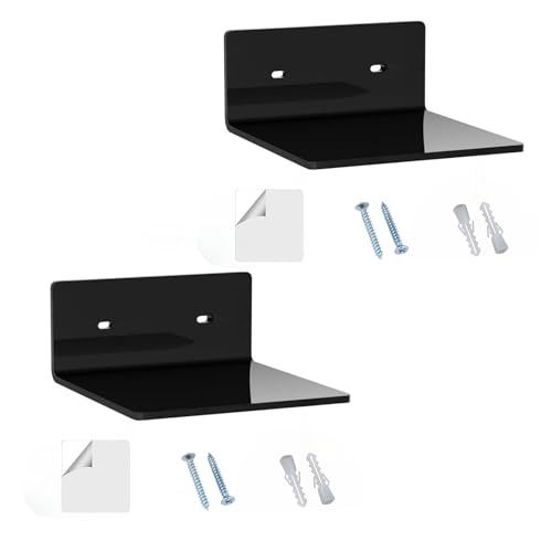 Qsvbeeqj 2 Teilige Minimalisten Wandregale Robuste Acrylkonstruktion Einfache Installation Wohnzimmer Lagerregal Acryl Display Regale Für Wohnzimmer von Qsvbeeqj