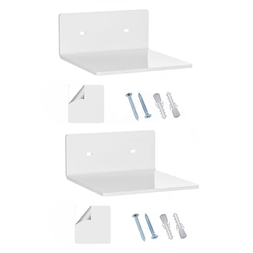 Qsvbeeqj 2 Teilige Minimalisten Wandregale Robuste Acrylkonstruktion Einfache Installation Wohnzimmer Lagerregal Acryl Display Regale Für Wohnzimmer von Qsvbeeqj