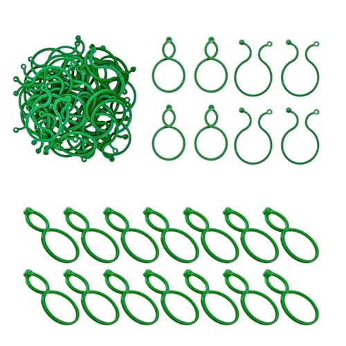 Qsvbeeqj 500 Stück Gartenpflanzenstützen, Clips für Tomaten, Ranken, zum Sichern von Klettergemüse, große Größe, Gartenerde, einfache Installation von Qsvbeeqj