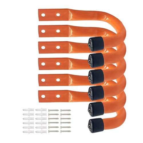 Qsvbeeqj 6pcs Heavy Duty Garage Storage Hooks Utility Garage Hooks Für Die Wandmontage Großer Metall Organisatoren Werkzeug Und Verlängerungskabel Verlängerungskabelbügel von Qsvbeeqj