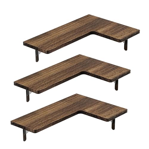 Qsvbeeqj Dekoratives schwebendes Eckregal aus robustem Holz zur Organisation des Badezimmers Qsvbeeqj Dekoratives schwebendes Eckregal aus robustem Holz zur Organisation des Badezimmers von Qsvbeeqj