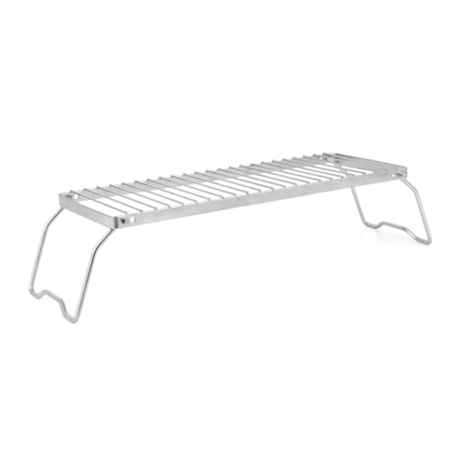 Qsvbeeqj Edelstahl Faltbarer Grilltisch Praktischer Campingtisch Faltbarer Campingtisch Outdoor Klapptisch Grilltisch von Qsvbeeqj