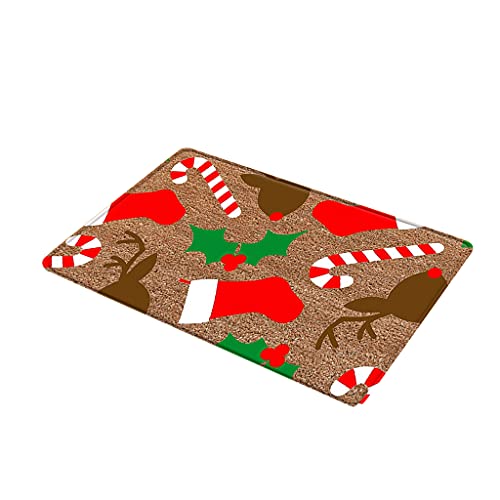 Qsvbeeqj Einstiegsmatte Innen Außen Teppich Saugmatte Fussmatte Weihnachtsmatte Fussmatte Außen von Qsvbeeqj