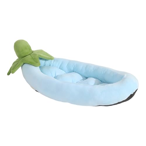 Qsvbeeqj Halbgeschlossenes Haustierbett, weiches Plüsch, Schlafunterlage für kleine Katzen und Hunde, waschbare Matratze, waschbares Haustierbett Qsvbeeqj Halbgeschlossenes Haustierbett, weiches Plüsch, Schlafunterlage für kleine Katzen und Hunde, waschbare Matratze, waschbares Haustierbett von Qsvbeeqj