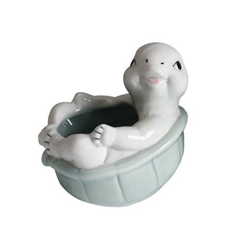 Qsvbeeqj Keramikschildkröten Blumentöpfe Keramik Dekoration Für Garten Außenbalkon Sukkulenten Blumentöpfe Kaktusbehälter Innenpflanzenhalter von Qsvbeeqj