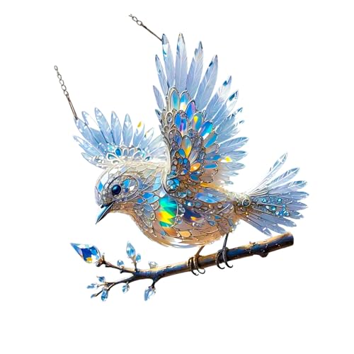 Qsvbeeqj Künstlerische Acrylbluebird Sun Catcher Dekoration Kristall Kunstwerk Hanging Ornament Für Kindergärten Mantel Natur Themen Doppelseitig Acrylgarten Ornament Qsvbeeqj Künstlerische Acrylbluebird Sun Catcher Dekoration Kristall Kunstwerk Hanging Ornament Für Kindergärten Mantel Natur Themen Doppelseitig Acrylgarten Ornament von Qsvbeeqj