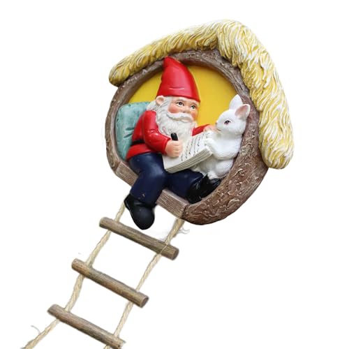Qsvbeeqj Künstlerische Haus Miniaturzwerg Skulpturen Baum Ornamente Für Garten Und Innenausstellungen Lesen Santa Netter Und Kaninchendekoration Qsvbeeqj Künstlerische Haus Miniaturzwerg Skulpturen Baum Ornamente Für Garten Und Innenausstellungen Lesen Santa Netter Und Kaninchendekoration von Qsvbeeqj