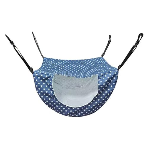 Qsvbeeqj Multifunktionale Katzenliege, waschbare Stoff-Hängematte mit verstellbaren Gurten für den Innen- und Käfiggebrauch, Katzenkäfig-Hängematte von Qsvbeeqj
