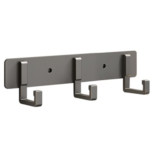 Qsvbeeqj Robuster Raum Aluminium Reihe Haken Bademantel Haken Robuste Wandhalterung Handtuchhalter Küche Wand Tür Haus Badezimmer Dekor Hakenreihe Halter von Qsvbeeqj