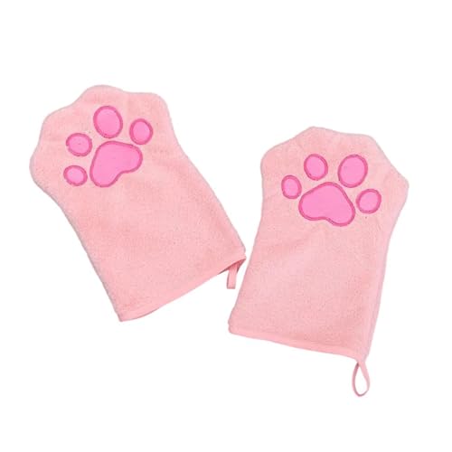 Qsvbeeqj Schnell trocknendes Handtuch mit Haustier Handschuh mit Aufhängevorrichtung Ideal für Hunde nach dem Baden Komfort Einfache Reinigung und Wasseraufnahme Haustierhandtuch von Qsvbeeqj