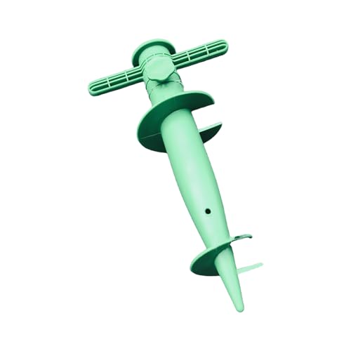 Qsvbeeqj Sonnenschirmständer für den Garten aus verstärktem HDPE, leicht zu tragen, Sonnenschirmständer für Strandschirme zur Verbesserung der Stabilität auf Terrassen, Decks und Rasenflächen von Qsvbeeqj