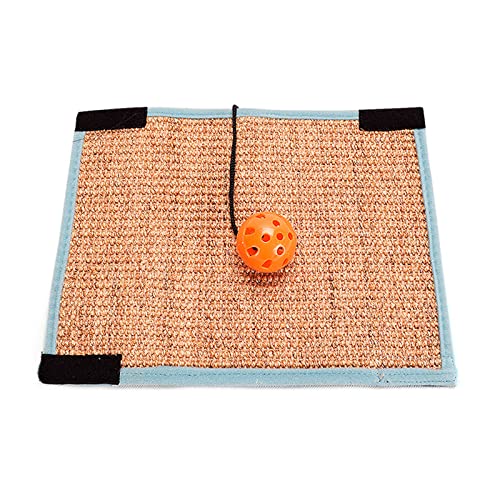Qsvbeeqj Teppich aus natürlichem Sisal, Kratzmatte, für den Innenbereich, horizontal, Scratch Pad von Qsvbeeqj