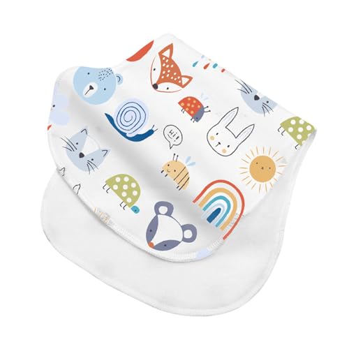Qsvbeeqj Tragbarer Baby Burp Stoff Mit 2 Schichtiger Absorbierender Und Weicher Burpentuch Handtuch Waschung Geeignet Für Mädchen Jungen Präsentieren Rülpstlokale Baby Girl Neugeborene Tücher Junge von Qsvbeeqj
