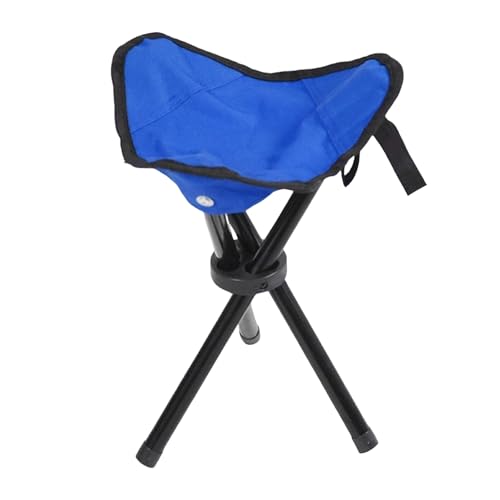Qsvbeeqj Tragbarer Dreibeinhocker Nutzungshöhe 30 cm Klappstuhl mit 3 Beinen für Wandern, Camping, Strand, Grillen, Reisen, Outdoor-Aktivitäten, Campingstuhl von Qsvbeeqj