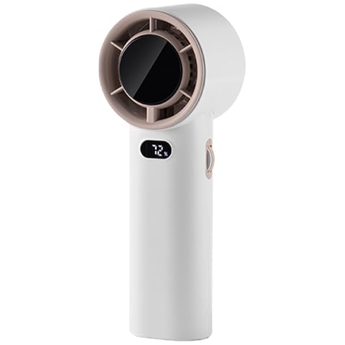 Qsvbeeqj Tragbarer Handlüfter USB Wieder Aufladen 100 Speed ​​ Handheld Lüfter 3600MAH Tragbarer Lüfter Digital Display Bürstenloser Motor Handheld Lüfter von Qsvbeeqj
