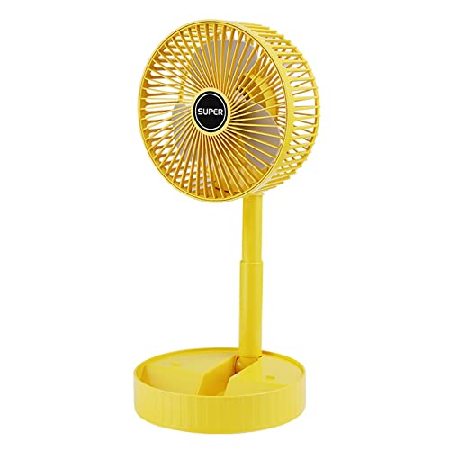 Qsvbeeqj Tragbarer Schreibtischventilator Ruhige 3 Geschwindigkeiten USB Desktop Klapptischventilator Für Heimtisch Schlafzimmer Freien Office Reise Teleskop Elektrischer Lüfter von Qsvbeeqj