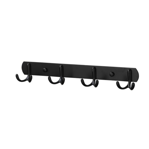 Qsvbeeqj Wandgarderobe, 4 rostfreie Doppelhaken, praktischer Metallbügel für Badezimmer, Küche, Wohnzimmer, Edelstahlhaken Qsvbeeqj Wandgarderobe, 4 rostfreie Doppelhaken, praktischer Metallbügel für Badezimmer, Küche, Wohnzimmer, Edelstahlhaken von Qsvbeeqj