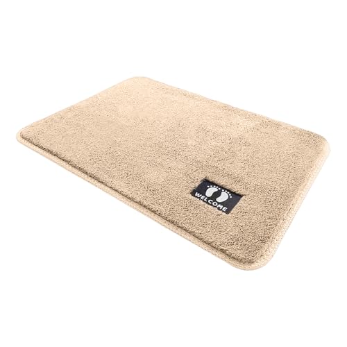 Qsvbeeqj Weiche rutschfeste Mikrofaser saugfähige Badematte für Badewanne Dusche maschinenwaschbar 50 x 80 cm Weiche Badematten von Qsvbeeqj