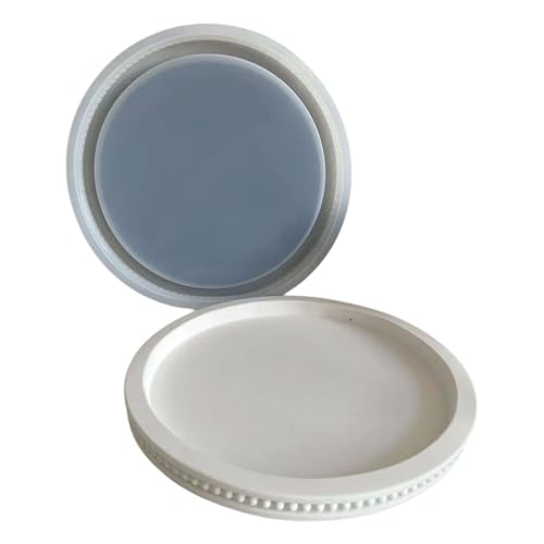 Runde Perlen Tablett Harz Formen Silikon Aufbewahrungsplatten Formen Tablett Gussteile Formen für Bastelprojekte Tischdekorationen von Qsvbeeqj
