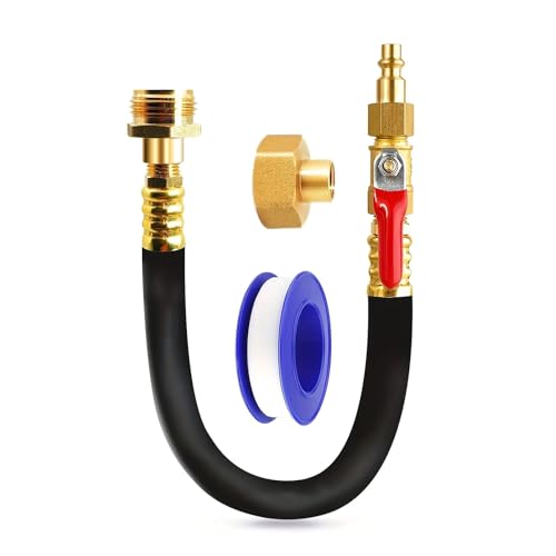 Schnellanschluss-Sprinkler-Winterisierungs-Kits, Winterisierungs-Sprinkler-Ausblasadapterschlauch mit Absperrventilen, einfach zu bedienender Wasserblasadapter Schnellanschluss-Sprinkler-Winterisierungs-Kits, Winterisierungs-Sprinkler-Ausblasadapterschlauch mit Absperrventilen, einfach zu bedienender Wasserblasadapter von Qsvbeeqj