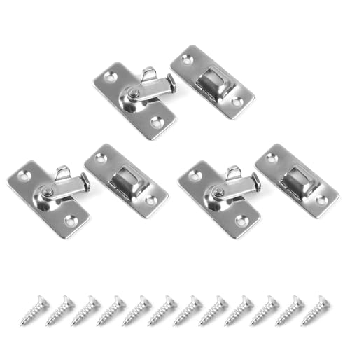 Set Von 3 Robusten Edelstahl 90 Grad Kleine Türverriegelungen Schieberschrauben Für Sichere Verriegelung Der Tür Und Des Verwenden Latches Schloss Set Von 3 Robusten Edelstahl 90 Grad Kleine Türverriegelungen Schieberschrauben Für Sichere Verriegelung Der Tür Und Des Verwenden Latches Schloss von Qsvbeeqj