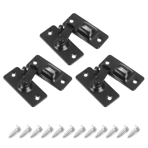 Set Von 3 Robusten Edelstahl 90 Grad Kleine Türverriegelungen Schieberschrauben Für Sichere Verriegelung Der Tür Und Des Verwenden Latches Schloss Set Von 3 Robusten Edelstahl 90 Grad Kleine Türverriegelungen Schieberschrauben Für Sichere Verriegelung Der Tür Und Des Verwenden Latches Schloss von Qsvbeeqj