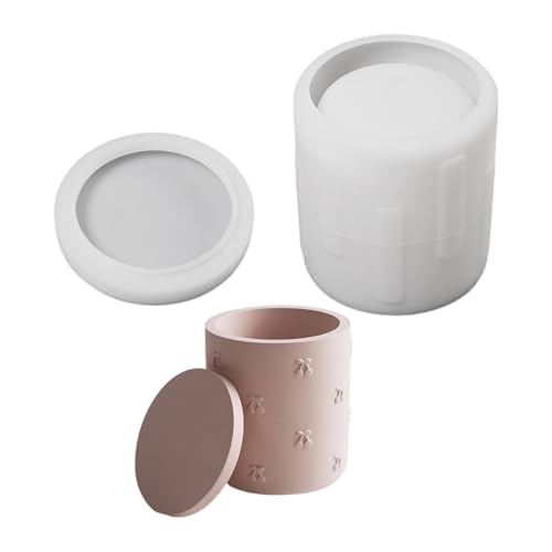 Silikonbehälter im Retro-Stil für Bastelarbeiten, Schmuckhalter, Glas, glänzende Außendesigns, Vintage-Silikon mit Deckel Silikonbehälter im Retro-Stil für Bastelarbeiten, Schmuckhalter, Glas, glänzende Außendesigns, Vintage-Silikon mit Deckel von Qsvbeeqj