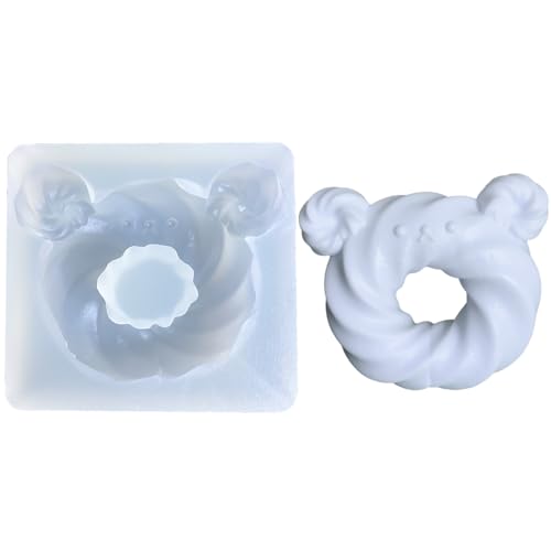 Silikonform in Lebensmittelqualität, Bärenform, Donut-Gussform, tollartiges Dessert für Küchenzubehör von Qsvbeeqj