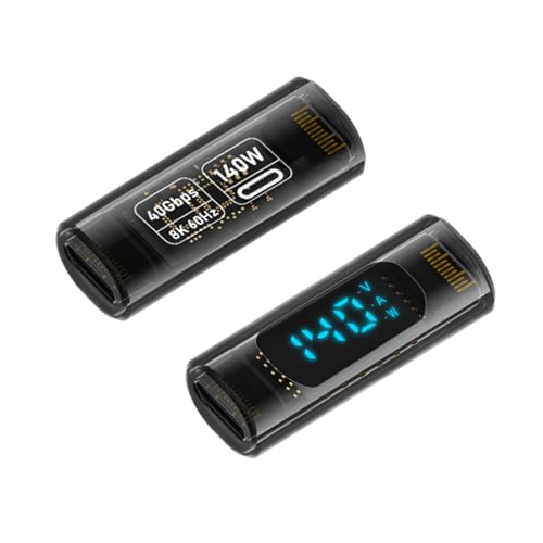 USB C Adapter 40 Gbit/S Schnelles Mit LED Anzeige 140W Ausgabe 8K60Hz Videoübertragung Für Eine Effiziente Ladung Von Geräten von Qsvbeeqj