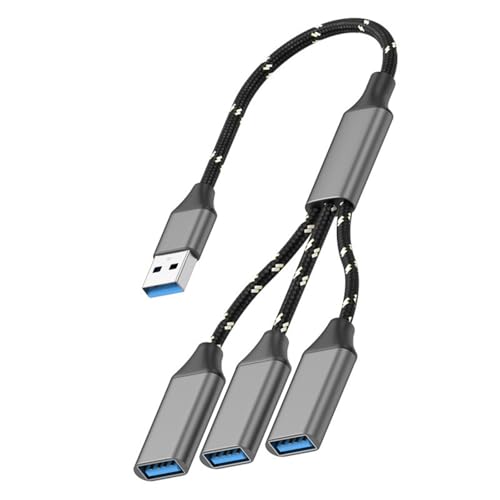 USB-zu-USB-2.0-Hub-Konverter, Plug-and-Play-Datenübertragung, gewebtes Kabel, geeignet für mobile Computer, Tablet, Datenübertragungskabel USB-zu-USB-2.0-Hub-Konverter, Plug-and-Play-Datenübertragung, gewebtes Kabel, geeignet für mobile Computer, Tablet, Datenübertragungskabel von Qsvbeeqj