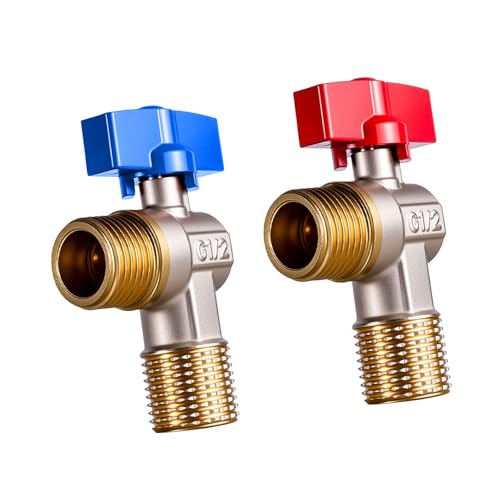 Wasserdurchflusskontrolle, 1,27 cm Drehwinkel, Absperrventile, Abschaltung für Warm- und Kaltwasserabschaltung für Heizungs- und Sanitärsysteme, Drehwinkelstopp Wasserdurchflusskontrolle, 1,27 cm Drehwinkel, Absperrventile, Abschaltung für Warm- und Kaltwasserabschaltung für Heizungs- und Sanitärsysteme, Drehwinkelstopp von Qsvbeeqj