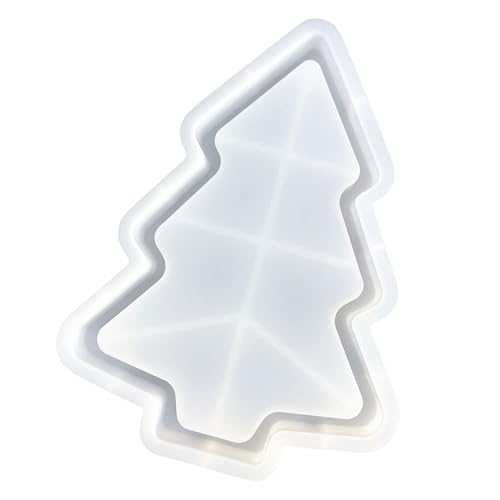 Weihnachtsbaumform Tablett Silikonform Epoxidharz Schmuckschale Schimmel Serviert Platte Form Stilvoller Hausdekoration Schmuckform von Qsvbeeqj