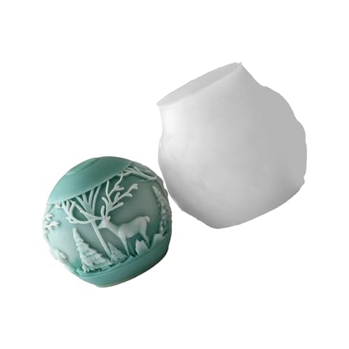 Weihnachtskugel-Dekorationsform aus Silikon mit Schnellentformungsfunktion für handwerkliche Kreation, Weihnachtskugel-Ornament-Form Weihnachtskugel-Dekorationsform aus Silikon mit Schnellentformungsfunktion für handwerkliche Kreation, Weihnachtskugel-Ornament-Form von Qsvbeeqj