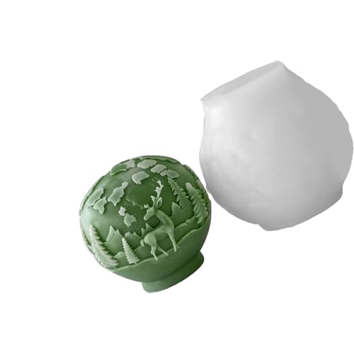 Weihnachtskugel-Dekorationsform aus Silikon mit Schnellentformungsfunktion für handwerkliche Kreation, Weihnachtskugel-Ornament-Form Weihnachtskugel-Dekorationsform aus Silikon mit Schnellentformungsfunktion für handwerkliche Kreation, Weihnachtskugel-Ornament-Form von Qsvbeeqj