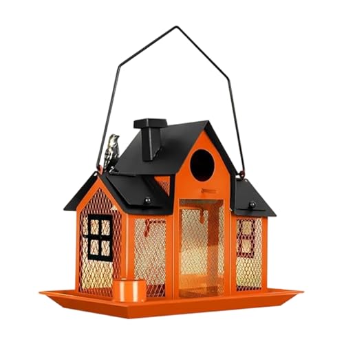 Wetterfestes Metallvogelfutter Mit Großer Kapazität Hängendes Haus Für Außengebrauch Natur Wild Feeding Station Hanging House von Qsvbeeqj