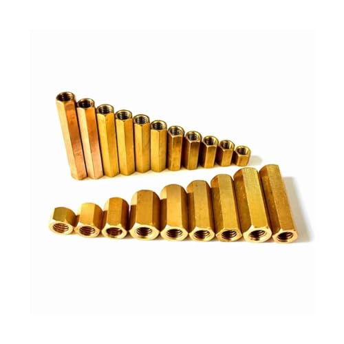 QtthZZr Überwurfmuttern 5pcs M6 M7 8-100mm Kupfer Lange Stange Kupplung Hex Mutter Double Pass Hex Messing Männlich-weibliche Standoff Board Säule Stud Sechskantmutter QtthZZr Überwurfmuttern 5pcs M6 M7 8-100mm Kupfer Lange Stange Kupplung Hex Mutter Double Pass Hex Messing Männlich-weibliche Standoff Board Säule Stud Sechskantmutter von QtthZZr