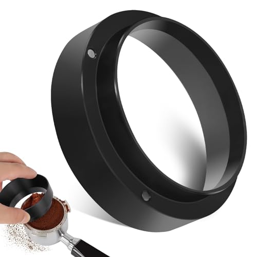 Kaffee Dosierring 58mm, Kaffee Siebträger Dosierring Kaffee Dosierring mit Magnetisch, Aluminium Metal Espresso Dosiertrichter Kaffee Dosierring Zubehör für 58mm Siebträger Kaffeemaschine von QttvbTna
