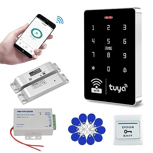 QTTYELOK IP68 Wasserdicht Türzugangskontrollsystem Kit WiFi Tuya RFID Zugangskontroller 125KHz 13.56MHz Dual Häufigkeit Lesegerät + Elektrisches Schloss, Intelligente APP Remote Entsperren QTTYELOK IP68 Wasserdicht Türzugangskontrollsystem Kit WiFi Tuya RFID Zugangskontroller 125KHz 13.56MHz Dual Häufigkeit Lesegerät + Elektrisches Schloss, Intelligente APP Remote Entsperren von QttyElok