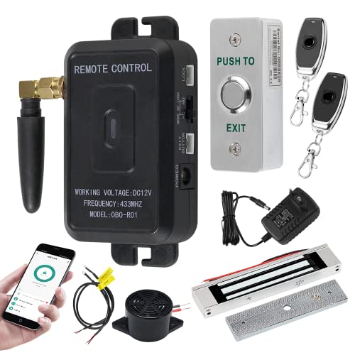 QTTYELOK WiFi Tuya APP Access Control System Kit Wireless Fernbedienung Entriegeln Tor Türöffner + 180KG/350lbs Elektrischer Magnetverschluss + Türausgangstaste QTTYELOK WiFi Tuya APP Access Control System Kit Wireless Fernbedienung Entriegeln Tor Türöffner + 180KG/350lbs Elektrischer Magnetverschluss + Türausgangstaste von QttyElok
