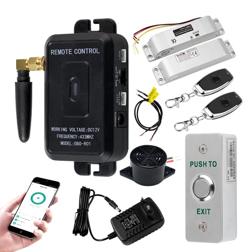 QTTYELOK WiFi Tuya Access Control Home Security System Kit 433Mhz Wireless Tor Türöffner Smartphone APP Fernbedienung Entriegeln + Elektrisches Fallbolzenschloss QTTYELOK WiFi Tuya Access Control Home Security System Kit 433Mhz Wireless Tor Türöffner Smartphone APP Fernbedienung Entriegeln + Elektrisches Fallbolzenschloss von QttyElok