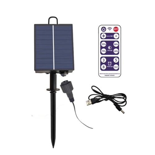 Qtynudy 1200-MAh-Solarpanel-Steuerkasten-Kits Lithium-Batterie-Panel für 3,7-V-24-V-LED-Lichterketten-Streifenlampen-Gleichstromladung von Qtynudy