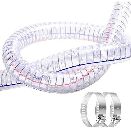 QuQuyi 1.9 cm Innendurchmesserx2.5 cm Außendurchmesser, 91 cm Länge, Stahldrahtschlauch, PVC-Vakuumschlauch, Ablaufschlauch, Vinyl-Saugrohr, strapazierfähig, UV-beständig, Vinyl-Schlauchleitung QuQuyi 1.9 cm Innendurchmesserx2.5 cm Außendurchmesser, 91 cm Länge, Stahldrahtschlauch, PVC-Vakuumschlauch, Ablaufschlauch, Vinyl-Saugrohr, strapazierfähig, UV-beständig, Vinyl-Schlauchleitung von QuQuyi