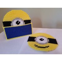Minion 4 Untersetzer Set Minion 4 Untersetzer Set von QuackyCrafts