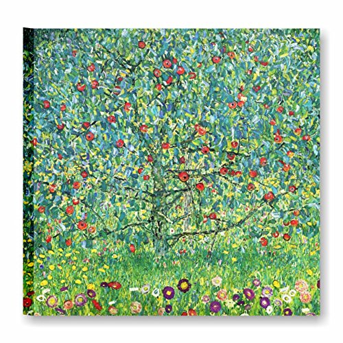 Karo L & C Italien – Klimt Apple Tree – Modernes Bild 50 x 50 cm bereits gerahmt zum Aufhängen Wand Baum von Äpfeln Kunstdruck auf Leinwand Autoren Künstlern berühmten Moderne Bilder Wohnzimmer von Quadri L&C ITALIA