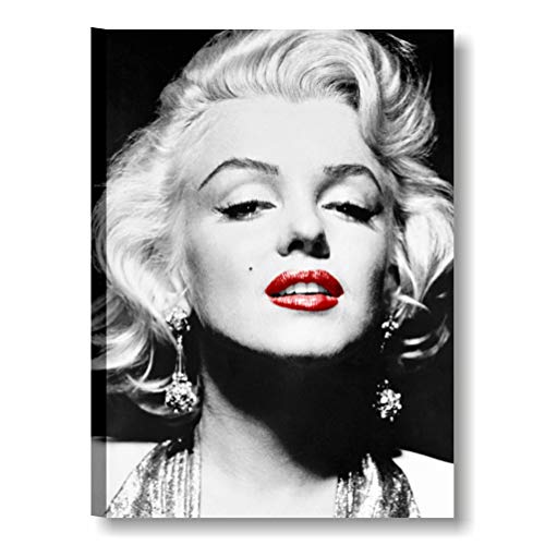 Quadri L&C ITALIA Marilyn Rote Lippen 7 – Modernes Bild 50 x 70 cm Marilyn Monroe Schauspielerin Fashion Möbel Wohnzimmer Drucke auf Leinwand Moderne Bilder Drucke von Quadri L&C ITALIA