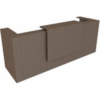 Quadrifoglio Empfangstheke gerade, eukalyptus 285,0 x 88,0 x 113,0 cm von Quadrifoglio