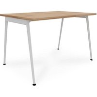 Quadrifoglio X3 Schreibtisch ulme rechteckig, 4-Fuß-Gestell weiß 120,0 x 80,0 cm von Quadrifoglio