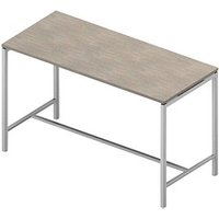 Quadrifoglio Stehtisch Creo beton rechteckig, 4-Fuß-Gestell weiß, 180,0 x 80,0 x 107,0 cm von Quadrifoglio